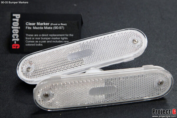 Clear Bumper Markers (White) - 1990-2005 Mazda Miata - Image 2