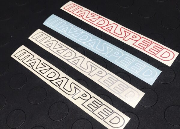 200mm / 8" Mazdaspeed Decal (2-Pack) [Red, Black, Silver, White] - Image 4