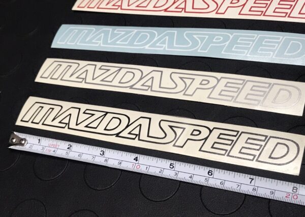 200mm / 8" Mazdaspeed Decal (2-Pack) [Red, Black, Silver, White]