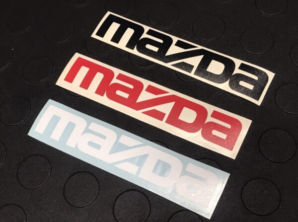 150mm / 6" Mazda Decal (2-Pack) [Red, Black, White]