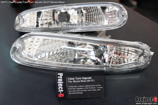 Clear Turn Signals Housing (CLEAR) - 1990-1997 Mazda Miata - Image 4