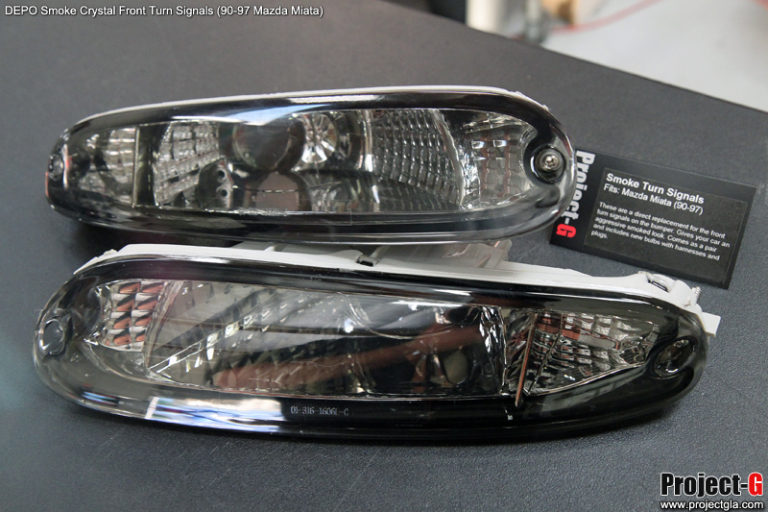 Smoked Turn Signals Housing (SMOKED) 19901997 Mazda Miata ProjectG