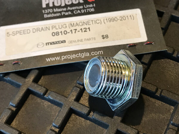 Magnetic Oil Drain Plug (Differential and Manual Transmission)- 1989-2005 Mazda Miata - 0810-17-121