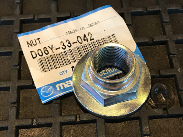 Rear Axle Nut  - 1989-2005 Mazda Miata - D06Y-33-042