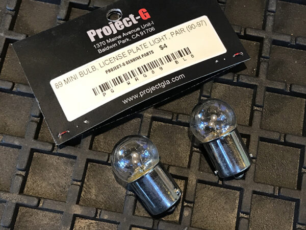 License Plate OEM Replacement #89 Light Bulbs 2-Pack - 1989-1997 Mazda Miata