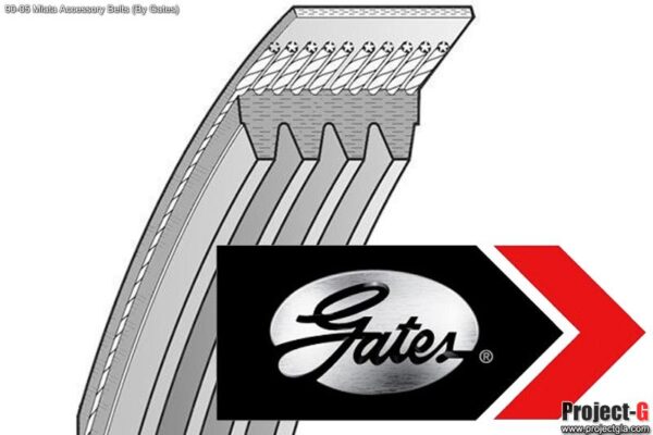 Accessories Belts (PS, AC, PS+AC) [Gates] – 1989-2005 Mazda Miata - Accessory Belt - Image 4
