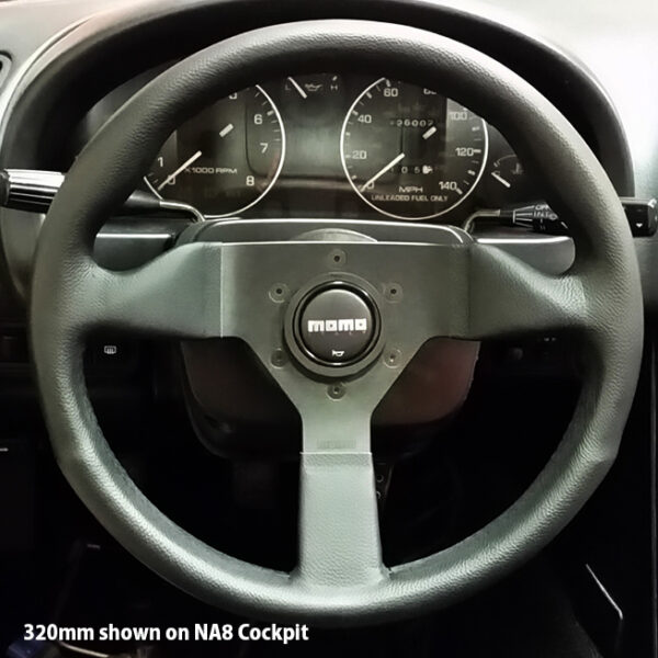 Monte Carlo Steering Wheel (Made in Italy) [Momo] 320mm / 350mm (Red or Black Stitching) - Image 3