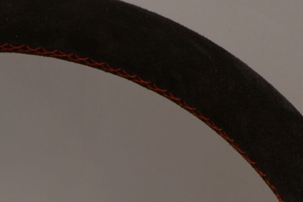 330mm Deep Corn Leather Steering Wheel [Nardi] Black or Brushed / Red Stitch - Image 11
