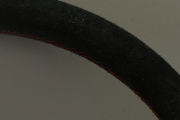 350mm Deep Corn Leather Steering Wheel [Nardi] Black, Polish or Brushed / Red Stitch - Image 12
